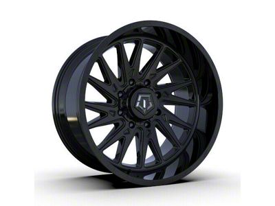TIS 547B Gloss Black 8-Lug Wheel; 24x12; -44mm Offset (07-10 Sierra 2500 HD)