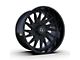 TIS 547B Gloss Black 8-Lug Wheel; 24x12; -44mm Offset (07-10 Sierra 2500 HD)