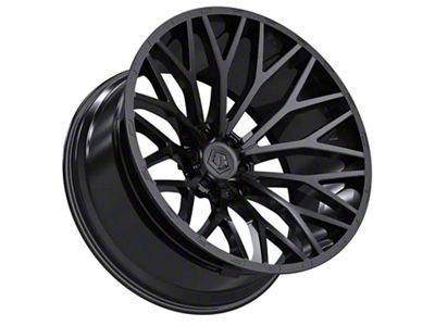 TIS 566 Gloss Black 8-Lug Wheel; 24x12; -44mm Offset (20-25 Sierra 2500 HD)