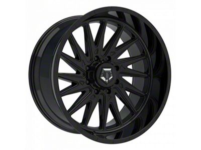 TIS 547 Gloss Black 8-Lug Wheel; 24x14; -76mm Offset (20-26 Sierra 3500 HD SRW)