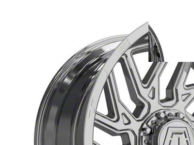 TIS 544C Chrome 6-Lug Wheel; 22x14; -76mm Offset (19-25 Silverado 1500)