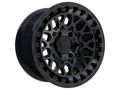 TIS 555SB Satin Black 6-Lug Wheel; 17x9; -12mm Offset (19-26 Silverado 1500)