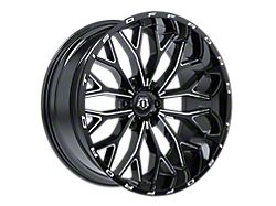 TIS 565 Gloss Black Milled 6-Lug Wheel; 20x10; -24mm Offset (19-25 Silverado 1500)