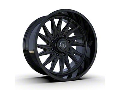 TIS 547B Gloss Black 8-Lug Wheel; 20x12; -44mm Offset (07-10 Silverado 2500 HD)