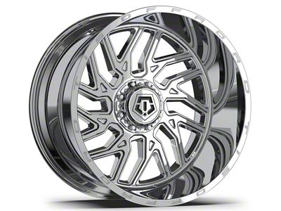 TIS 544BM Chrome 8-Lug Wheel; 20x12; -44mm Offset (20-25 Silverado 3500 HD SRW)