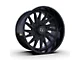 TIS 547B Gloss Black 8-Lug Wheel; 22x10; -19mm Offset (07-10 Silverado 3500 HD SRW)