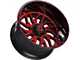 TIS 544MBR Gloss Black with Red Tint Accent 6-Lug Wheel; 20x12; -44mm Offset (21-24 Yukon)