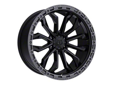 TIS 556 Satin Black with Anthracite Bead Ring 6-Lug Wheel; 17x9; 0mm Offset (21-26 Yukon)