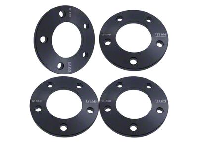 Titan Wheel Accessories 1/2-Inch Wheel Spacers; Set of Four (94-25 RAM 1500)
