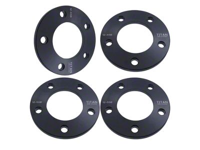 Titan Wheel Accessories 1/2-Inch Wheel Spacers; Set of Four (02-24 RAM 1500)