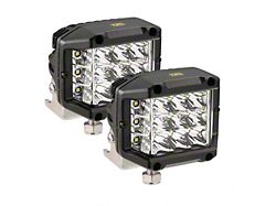 TJM Seeker Series Side Shooter LED Pod Lights; Spot Beam (Universal; Some Adaptation May Be Required)