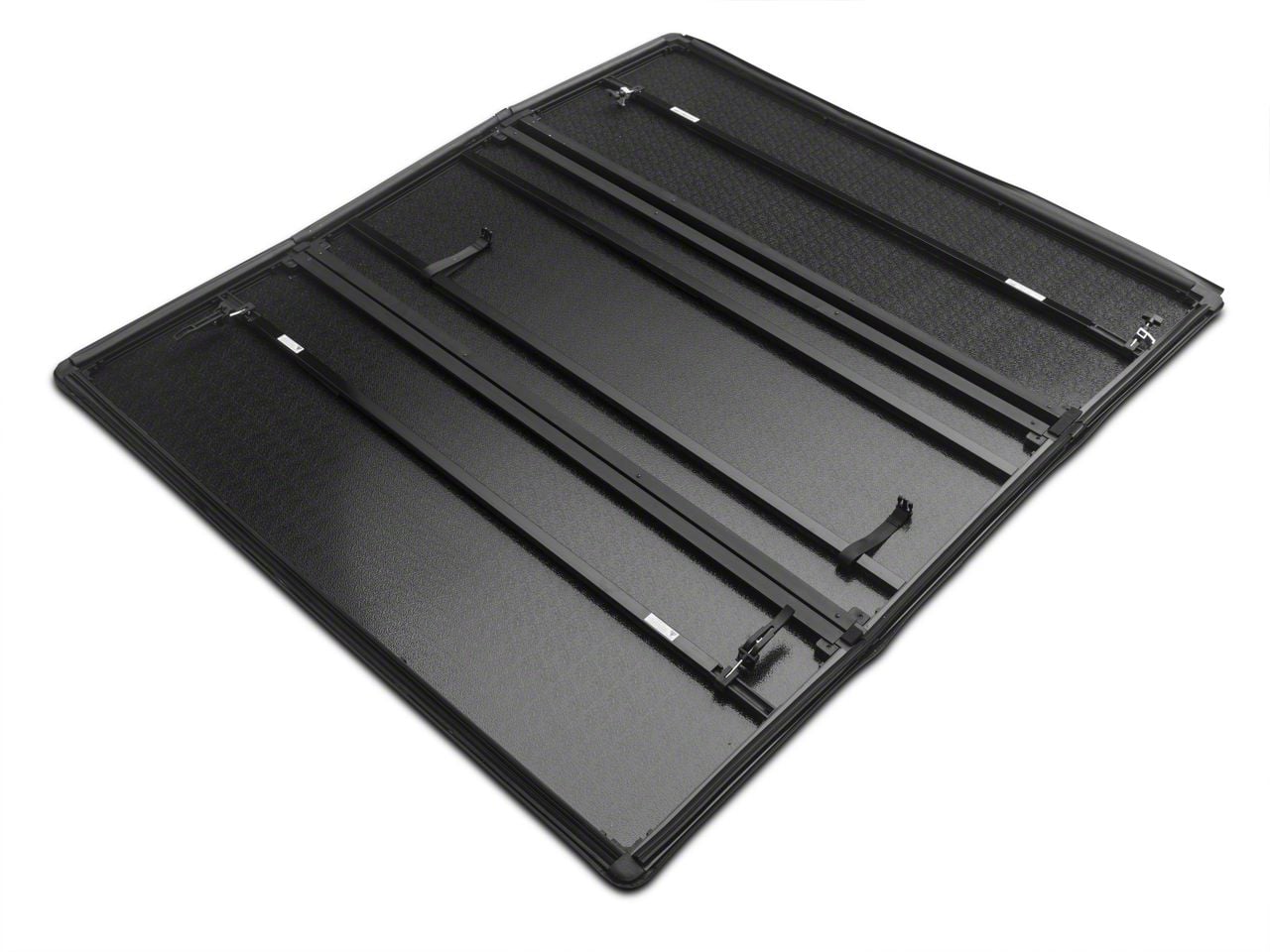 Tri Fold Tonneau Cover Tonno Pro® 42-400 TonnoFold Series Soft Folding Tonneau Cover, Vinyl Fits Approx. 5 Ft. 6 In. Bed Tonneau Cover Clamps