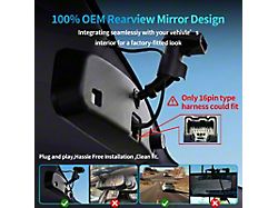 Top Display by Navos 4K Mirror Dash Cam; Front 4K/Rear 1080P (19-26 F-150)