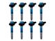 Top Street Performance Coil on Plug Ignition Coils; Blue (11-Early 16 5.0L F-150)