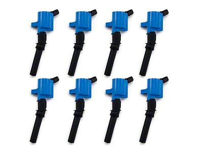 Top Street Performance Coil on Plug Ignition Coils; Blue (97-10 4.6L 2V F-150)