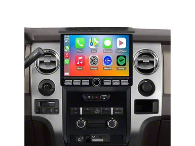 TopDisplay 10.20-Inch QLED Radio Upgrade with 8-Core CPU; 2GB RAM; 32 GB ROM (09-12 F-150 w/o Manual A/C)