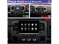 Top Display by Navos 10.10-Inch QLED Radio Upgrade with 8-Core CPU; 2GB RAM; 32GB ROM (13-18 RAM 1500 w/ Manual A/C)