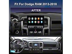 TopDisplay 10.10-Inch QLED Radio Upgrade with 8-Core CPU; 4GB RAM; 64GB ROM (13-18 RAM 2500 w/ Manual A/C)