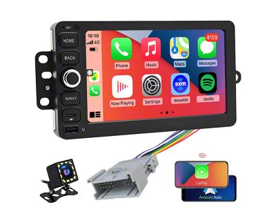 TopDisplay 7-Inch QLED Radio Upgrade with 8-Core CPU; 4GB RAM; 64GB ROM (03-06 Sierra 3500 HD)