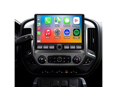 TopDisplay 10.20-Inch QLED Radio Upgrade with 8-Core CPU; 4GB RAM; 64GB ROM (15-19 Silverado 2500 HD)