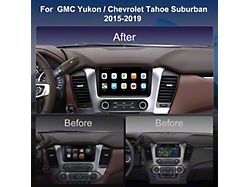 Top Display by Navos 10.20-Inch QLED Radio Upgrade with 8-Core CPU; 2GB RAM; 32GB ROM (15-20 Tahoe w/o Bose System)