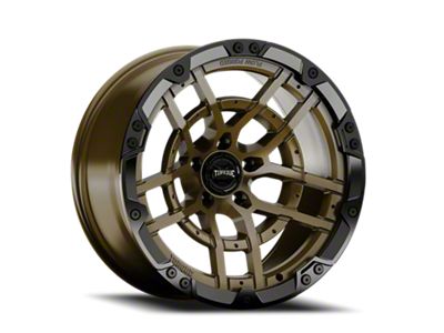 Torque Wheels TW419R Cliffhanger Bronze with Black Lip 8-Lug Wheel; 20x10; -18mm Offset (08-10 F-350 Super Duty SRW)