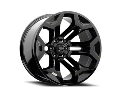 Torque Wheels TW405C Pulse Gloss Black 6-Lug Wheel; 22x11; -38mm Offset (15-20 F-150)