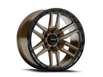 Torque Wheels TW411C Pritchett Bronze with Black Lip 8-Lug Wheel; 20x9; 0mm Offset (17-22 F-350 Super Duty SRW)