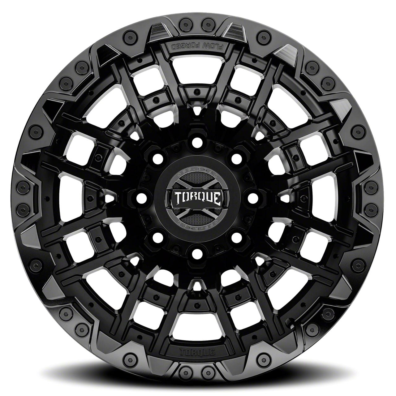Torque Wheels F-250 Super Duty TW419R Cliffhanger Satin Black with