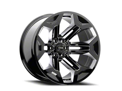Torque Wheels TW405C Pulse Gloss Black Milled 6-Lug Wheel; 20x9; -12mm Offset (19-25 RAM 1500)