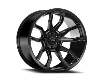 Torque Wheels TW403C Impact Satin Black 8-Lug Wheel; 22x11; -25mm Offset (03-09 RAM 2500)