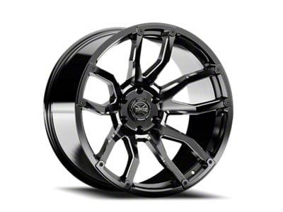 Torque Wheels TW403C Impact Gloss Black Milled 6-Lug Wheel; 20x9; -12mm Offset (24-26 Ranger)