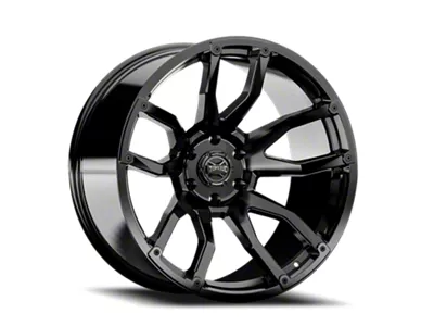 Torque Wheels TW403C Impact Gloss Black 8-Lug Wheel; 22x11; -25mm Offset (20-26 Silverado 2500 HD)