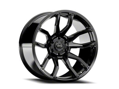Torque Wheels TW403C Impact Gloss Black 8-Lug Wheel; 22x11; -25mm Offset (01-06 Silverado 3500 HD SRW)