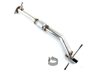 TOTALFLOW 4-Inch Direct Fit Straight Through Exhaust Muffler System; Stainless Steel (19-24 5.7L RAM 1500 w/ Factory Dual Exhaust)