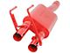 TOTALFLOW Direct Fit Dual Chamber Exhaust Muffler System; Red (09-18 5.7L RAM 1500 w/ Factory Dual Exhaust)
