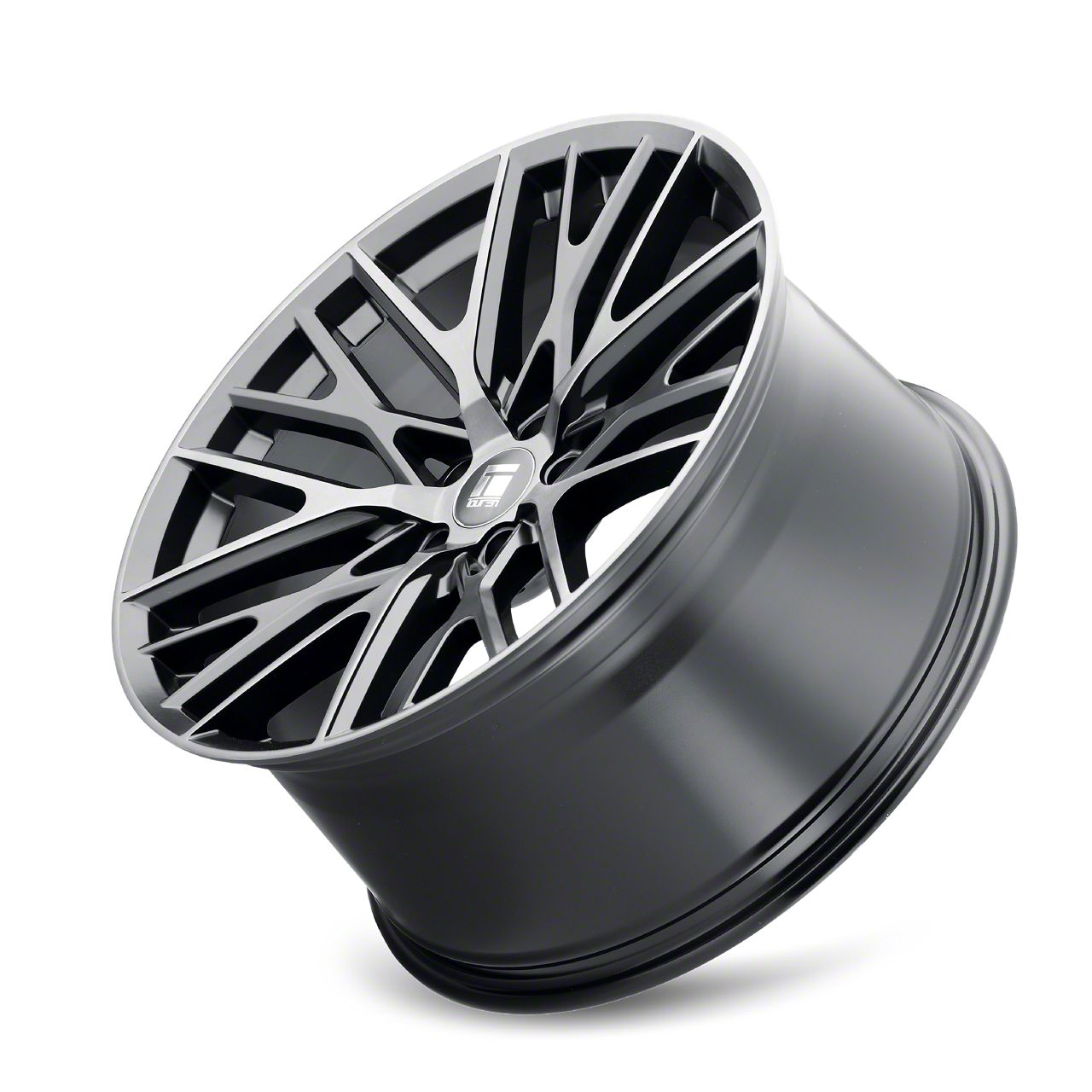 Touren Canyon TR91 Matte Black Brushed with Dark 6-Lug Wheel; 20x9