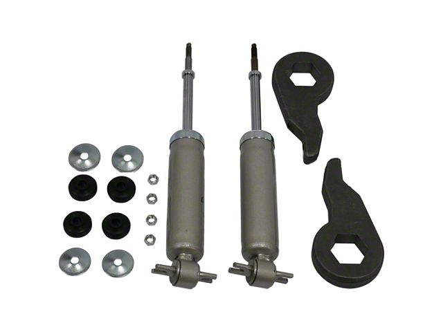 Touring Tech 1 to 3-Inch Front Lowering Torsion Keys with Shocks (99-06 4WD Sierra 1500)