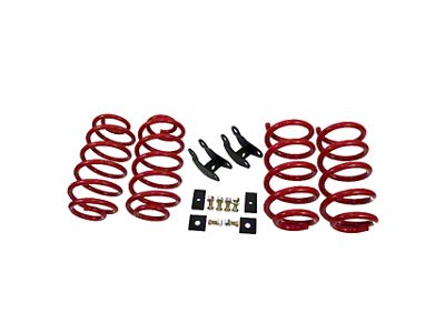 Touring Tech Performance Series Lowering Springs with Rear Shock Extenders; 3-Inch Front/4-Inch Rear (07-20 Tahoe w/o Autoride or MagneRide)