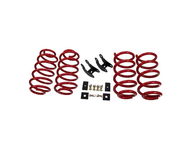 Touring Tech Performance Series Lowering Springs with Rear Shock Extenders; 3-Inch Front/4-Inch Rear (07-20 Yukon w/o Autoride or MagneRide)