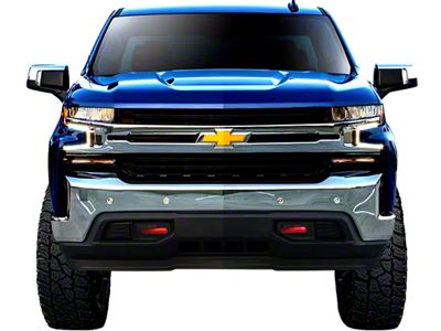 Towkz Tow Hook Covers; Red (07-25 Sierra 1500)