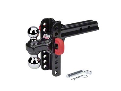 TowSmart 2-Inch Receiver X-Mount Hitch Class V Adjustable Dual Ball Mount; 5-1/2-Inch Drop; 5,000 lb. (Universal; Some Adaptation May Be Required)