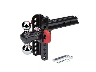 TowSmart 2-Inch Receiver X-Mount Hitch Class V Adjustable Dual Ball Mount; 5-1/2-Inch Drop; 5,000 lb. (Universal; Some Adaptation May Be Required)