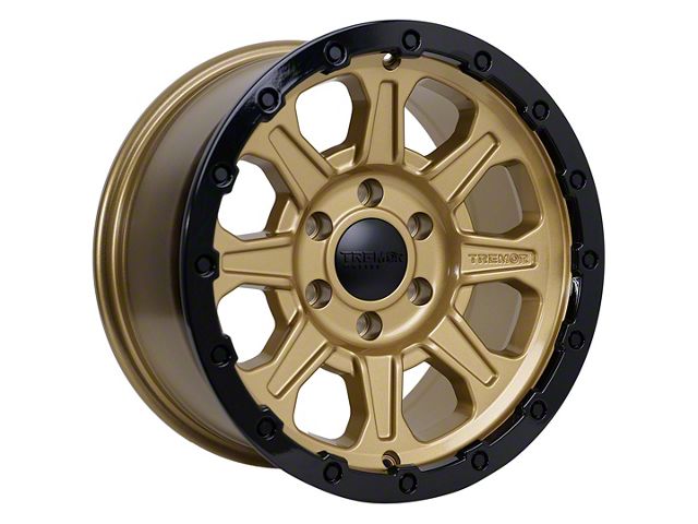 Tremor Wheels 103 Impact Gloss Gold with Gloss Black Lip 6-Lug Wheel; 20x9; 0mm Offset (07-14 Yukon)