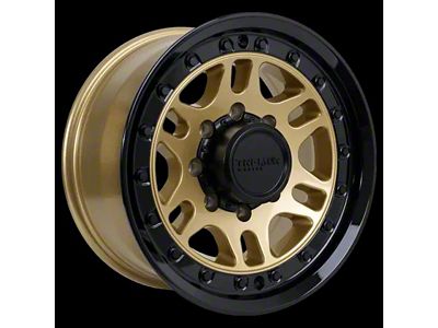 Tremor Wheels 105 Shaker Gloss Gold with Gloss Black Lip 8-Lug Wheel; 20x9; 0mm Offset (08-10 F-250 Super Duty)