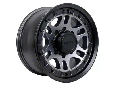 Tremor Wheels 105 Shaker Graphite Grey with Black Lip 8-Lug Wheel; 17x8.5; 0mm Offset (08-10 F-250 Super Duty)