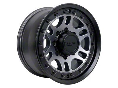 Tremor Wheels 105 Shaker Graphite Grey with Black Lip 8-Lug Wheel; 17x8.5; 0mm Offset (08-10 F-350 Super Duty SRW)