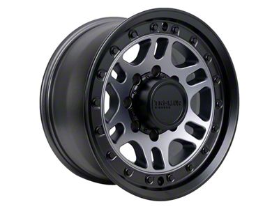 Tremor Wheels 105 Shaker Graphite Grey with Black Lip 8-Lug Wheel; 17x8.5; 0mm Offset (11-16 F-250 Super Duty)