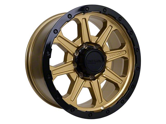 Tremor Wheels 103 Impact Gloss Gold with Gloss Black Lip 8-Lug Wheel; 20x9; 0mm Offset (11-16 F-350 Super Duty SRW)