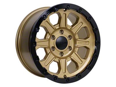 Tremor Wheels 103 Impact Gloss Gold with Gloss Black Lip 6-Lug Wheel; 17x8.5; 0mm Offset (15-20 F-150)
